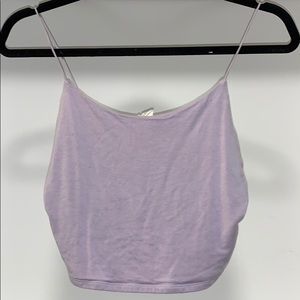 Lilac basic tank top